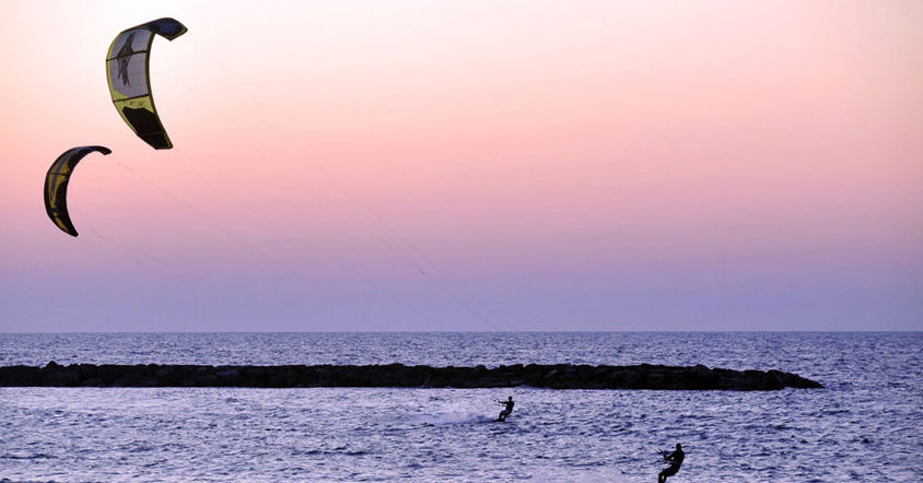 surfing in tel aviv