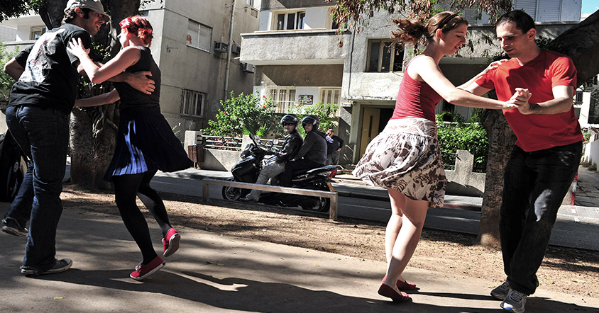 dancing in the street